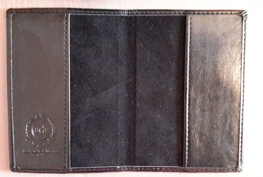 Обложка на паспорт черная к/з