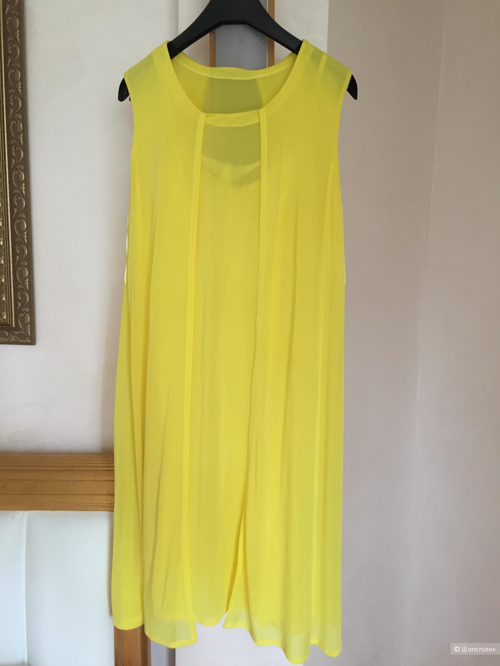 Желтое платье MaxMara, маркировка 42, рос. размер 44
