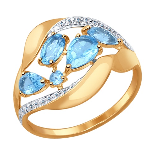 Золотое кольцо Sokolov размер 17 новые