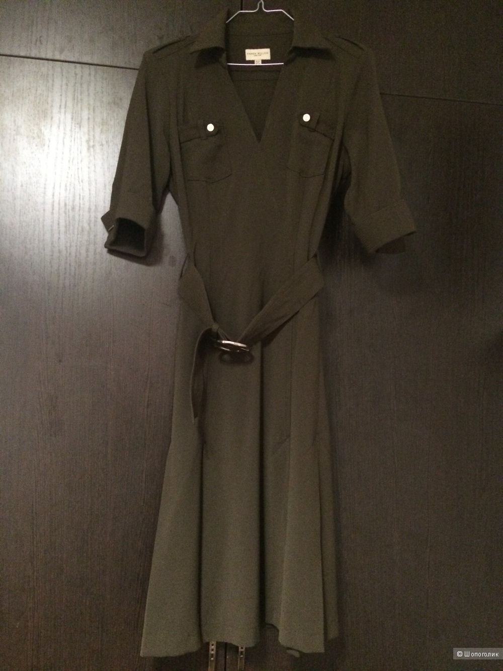 Платье в стиле милитари от Karen Millen, 10 английский размер, наш 42-44 размер.