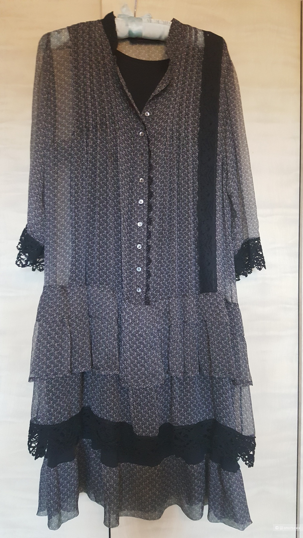 Платье премиум-класса из шелка Simona Barbieri TWIN-SET, размер 48(L)