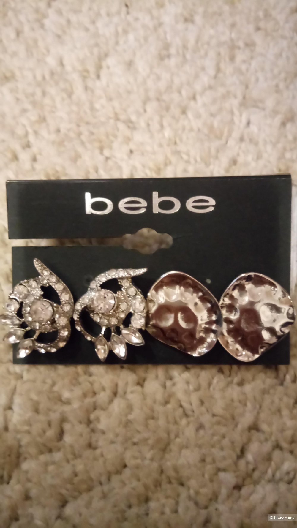 Новые серьги Bebe, 2 пары