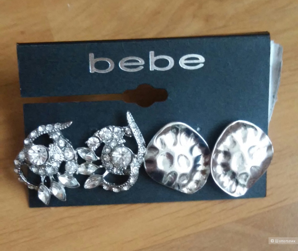 Новые серьги Bebe, 2 пары