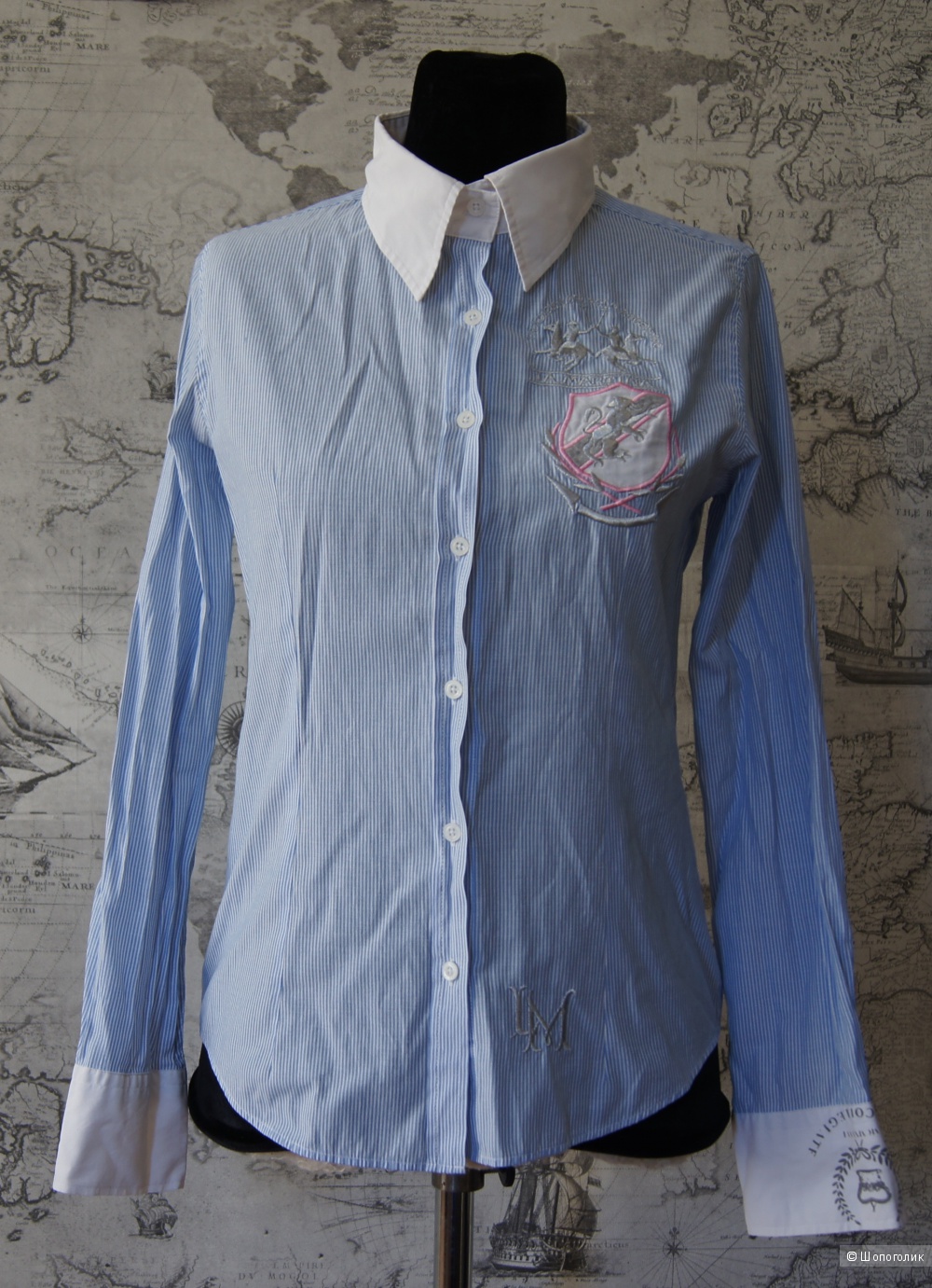 Рубашка в полоску "La Martina", размер 42-44