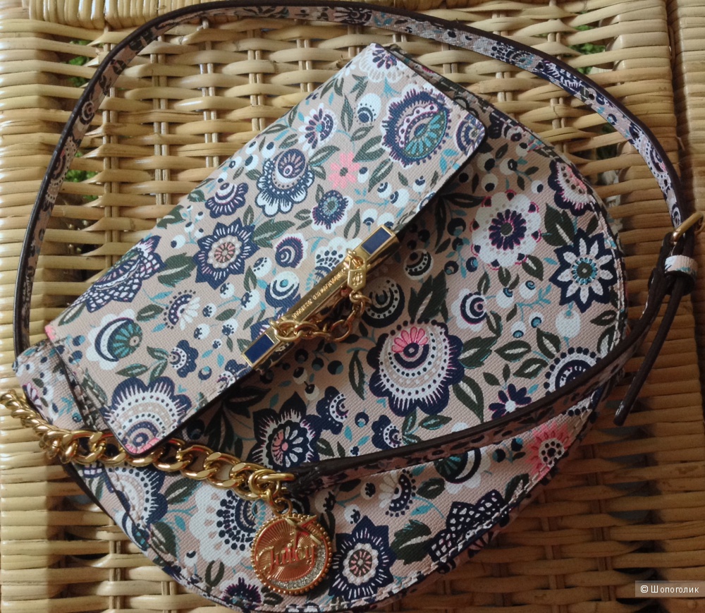 Juicy Couture Floral Printed Mini J Crossbody