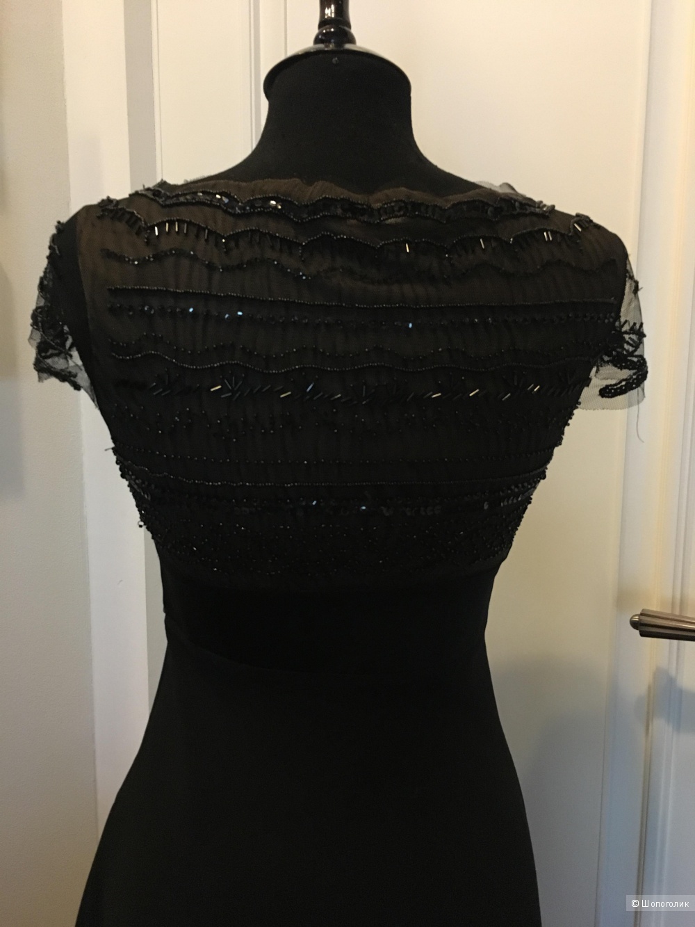 Платье чёрное вечернее BCBG Maxazria, размер 6 (S)
