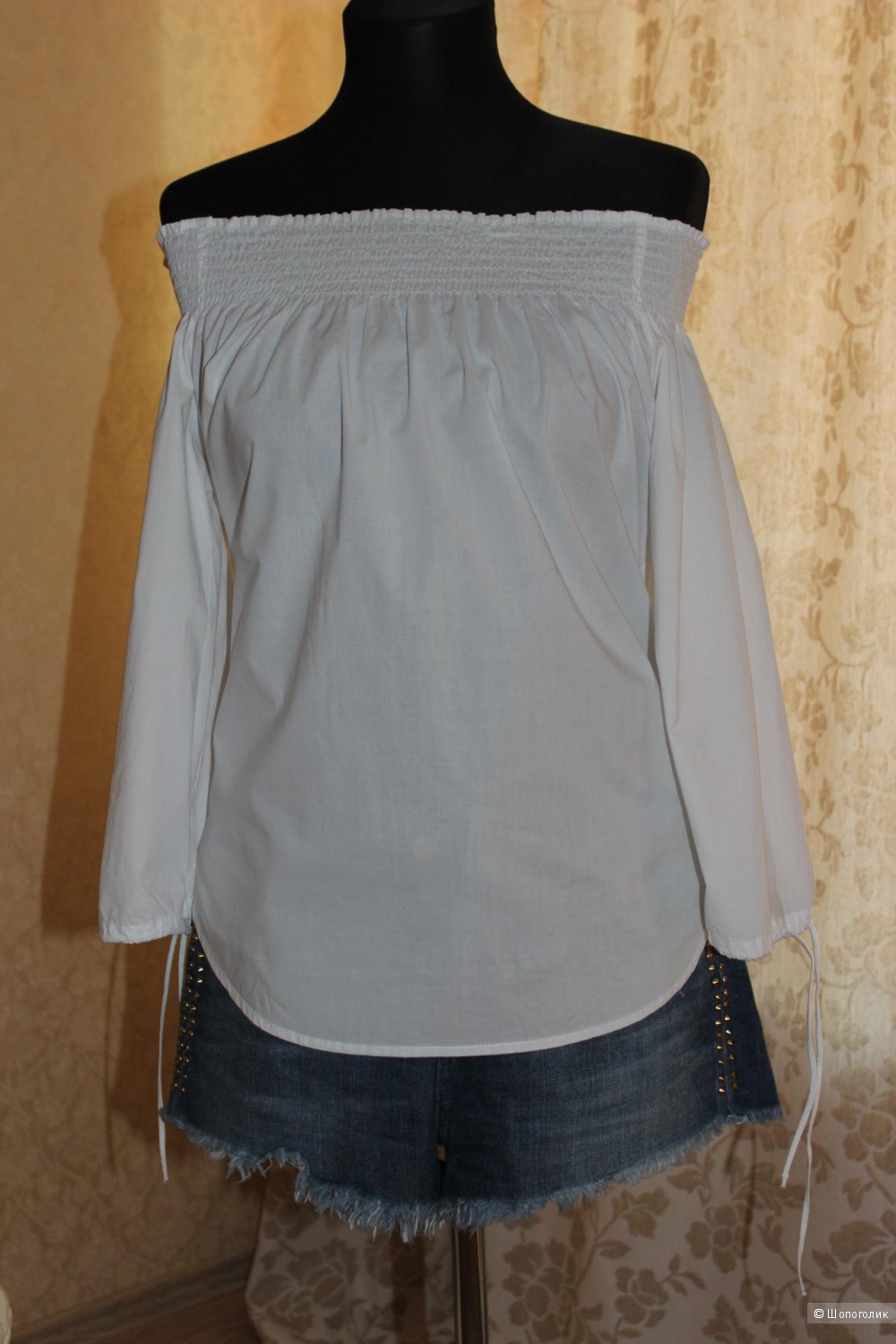 Блуза с открытыми плечами H&M, размер 42-44