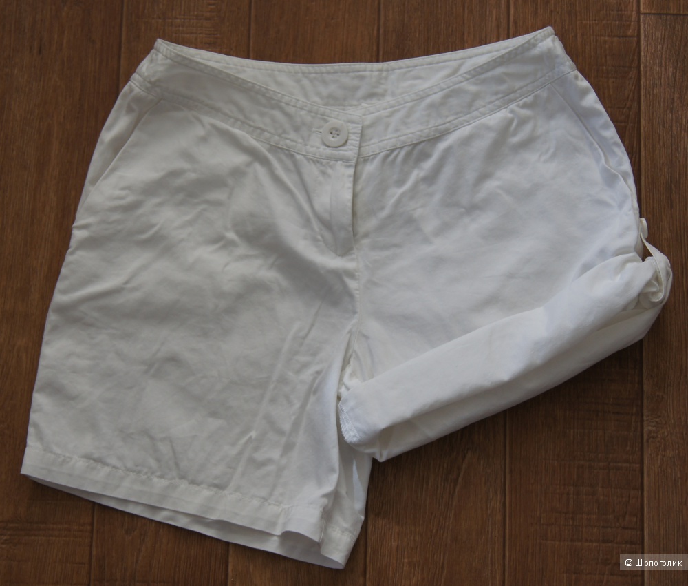 Белые хлопковые шорты Basic Line, р-р 42-44