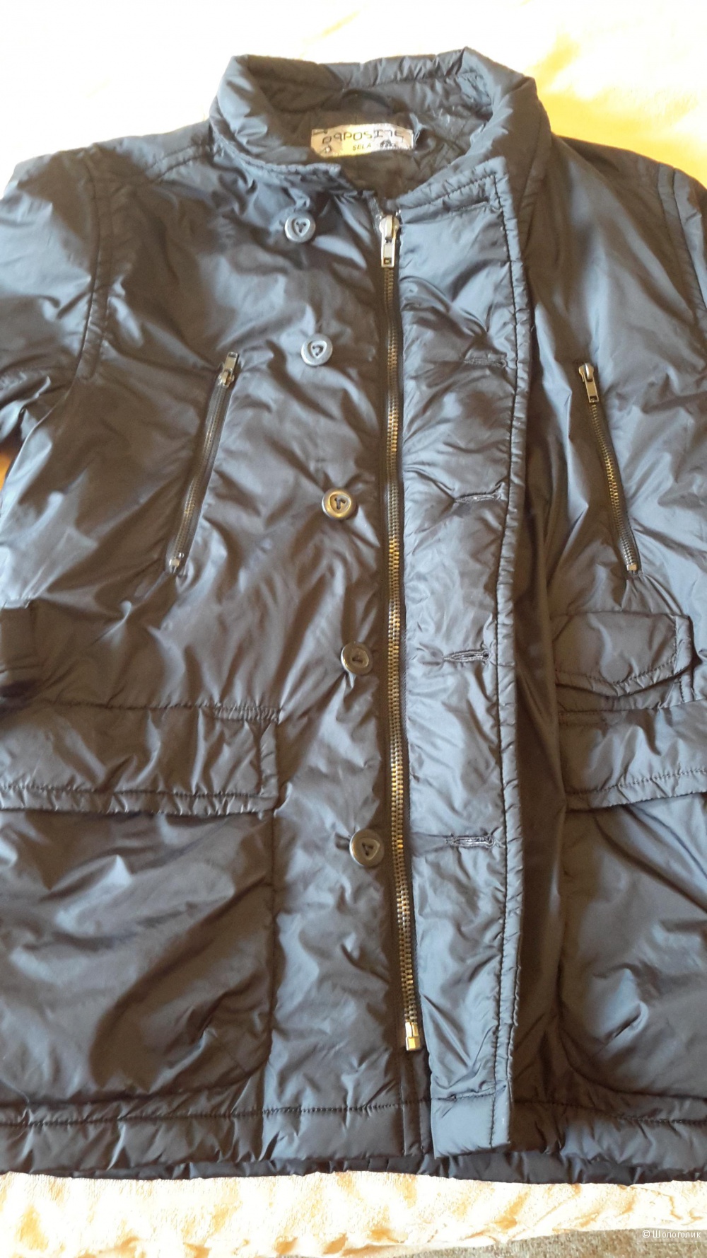 Черная куртка Sela Opposite размер М на 48 (небольшой 50)