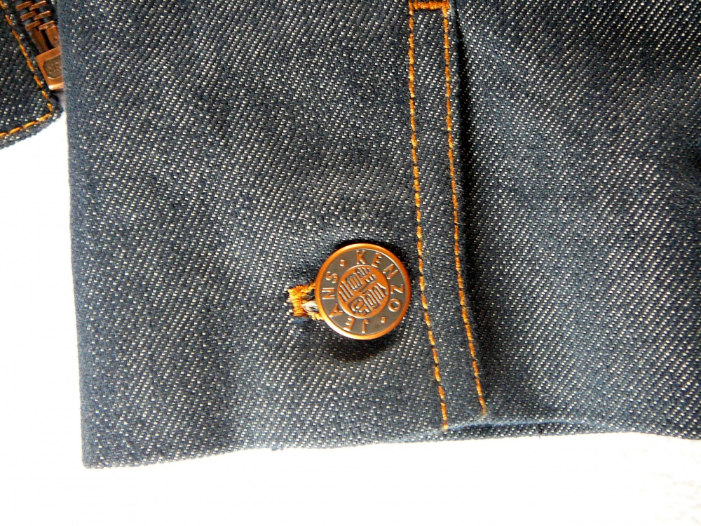 Джинсовая курточка Kenzo Jeans на замке и пуговице р44-46