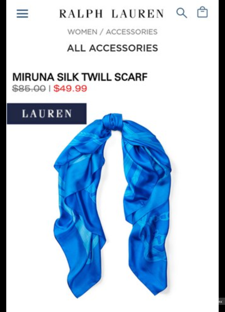 Новый оригинальный шарф ralph lauren