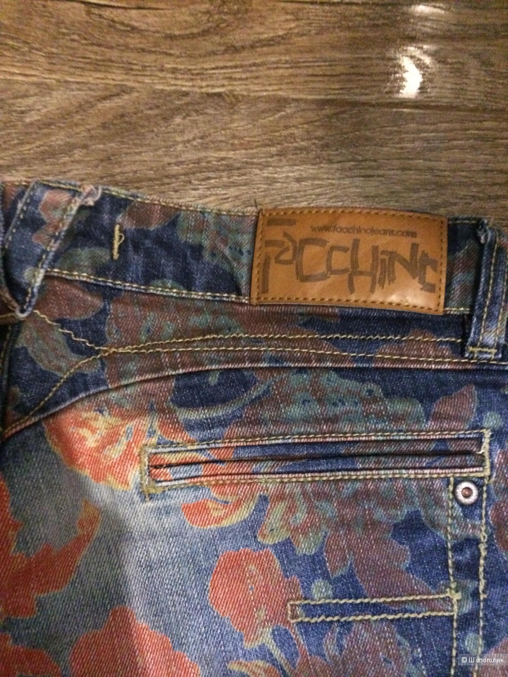 Джинсовые бриджи facchinojeans , 28 р