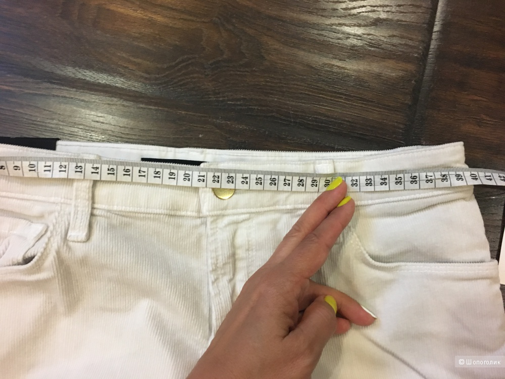 Укороченные светлые вельветовые джинсы J Brand Selena Mid Rise Jeans. Размер 29.