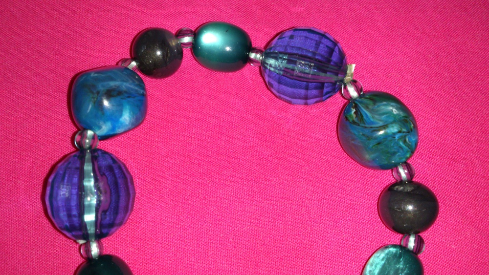 Браслет с  шариками цвета морской волны , Lady Collection