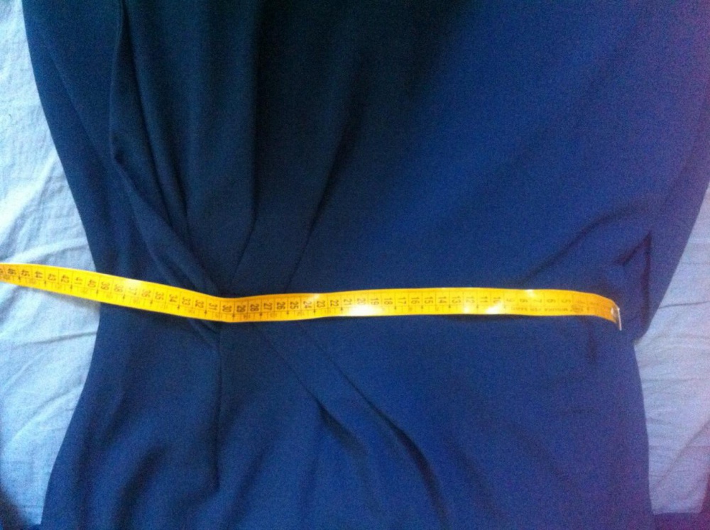 Платье фирмы Tahari ASL, синее, размер L (US10)