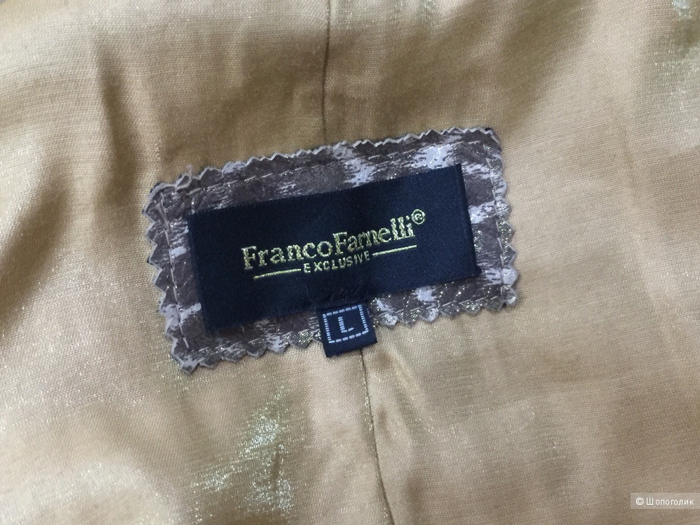 Кожаная куртка Franco Farnelli, размер 42-44