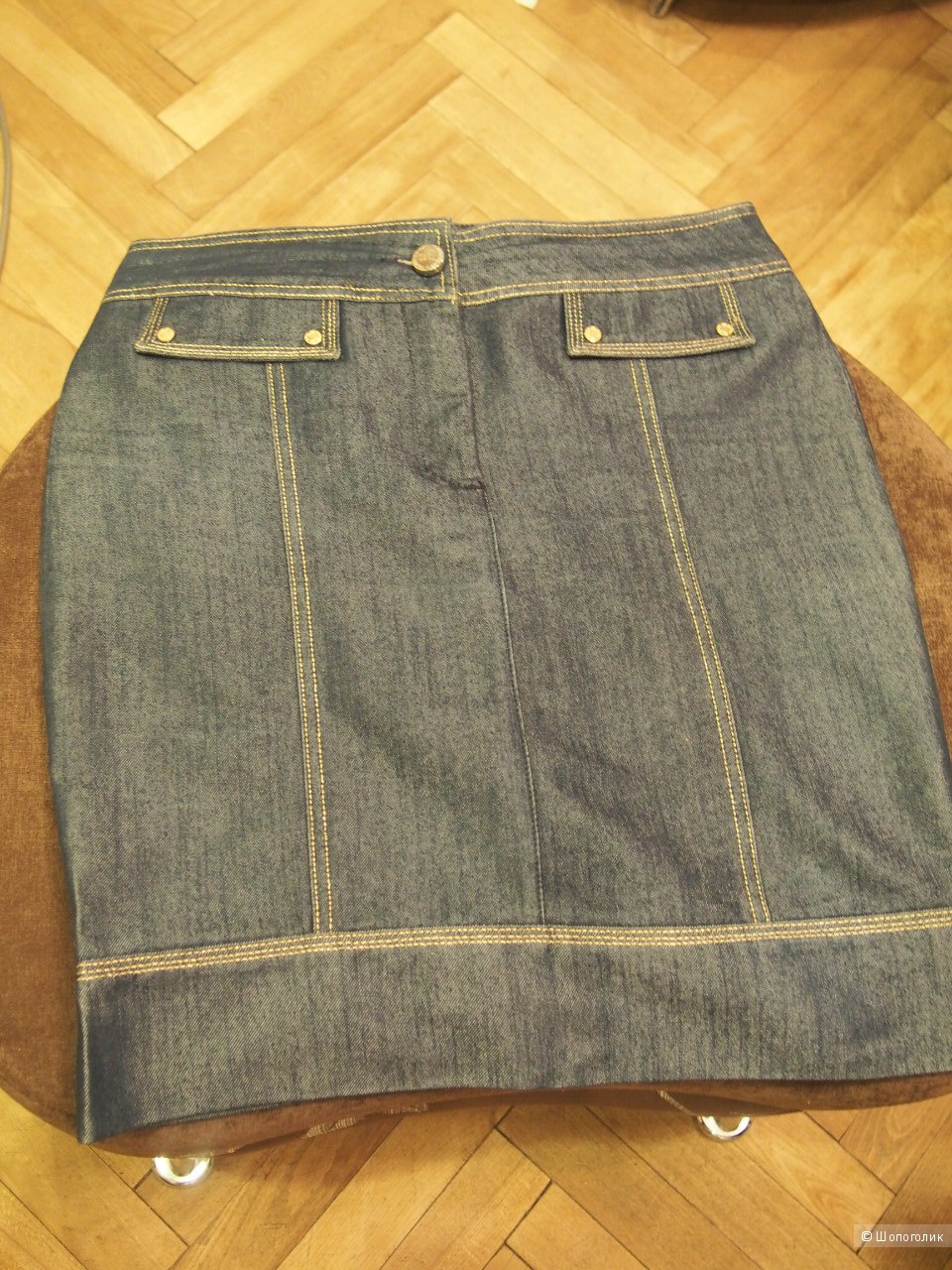 Elisabetta Franchi джинсовая юбка маркировка 30 на 48 размер