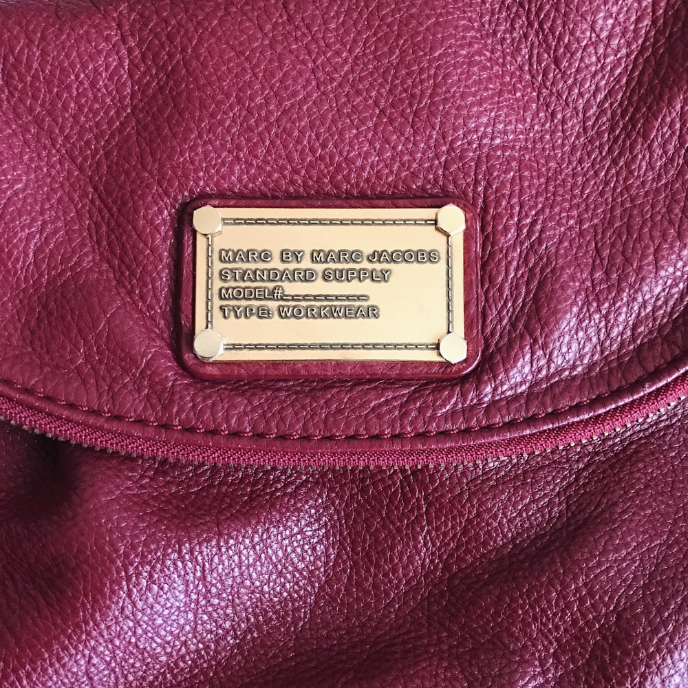 Женская кожаная сумка Marc By Marc Jacobs вкусного цвета Кьянти