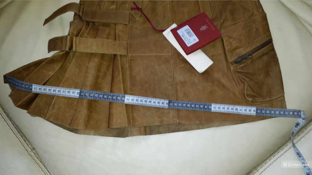Dondup (Италия) юбка из натуральной кожи, 42-44 российский
