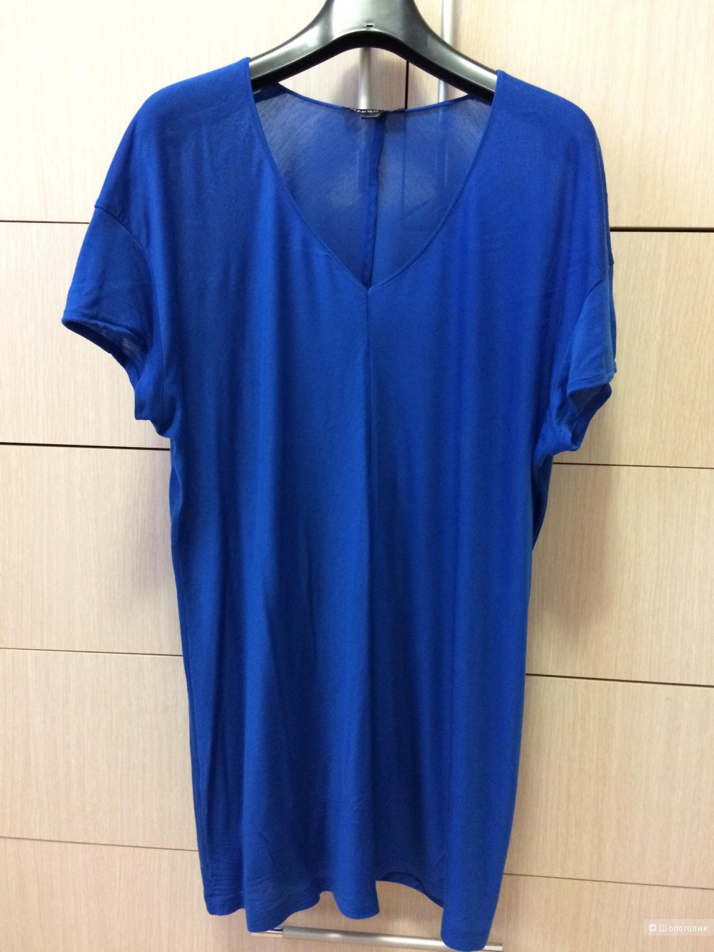 Блузка туника синяя Манго 48-50разм