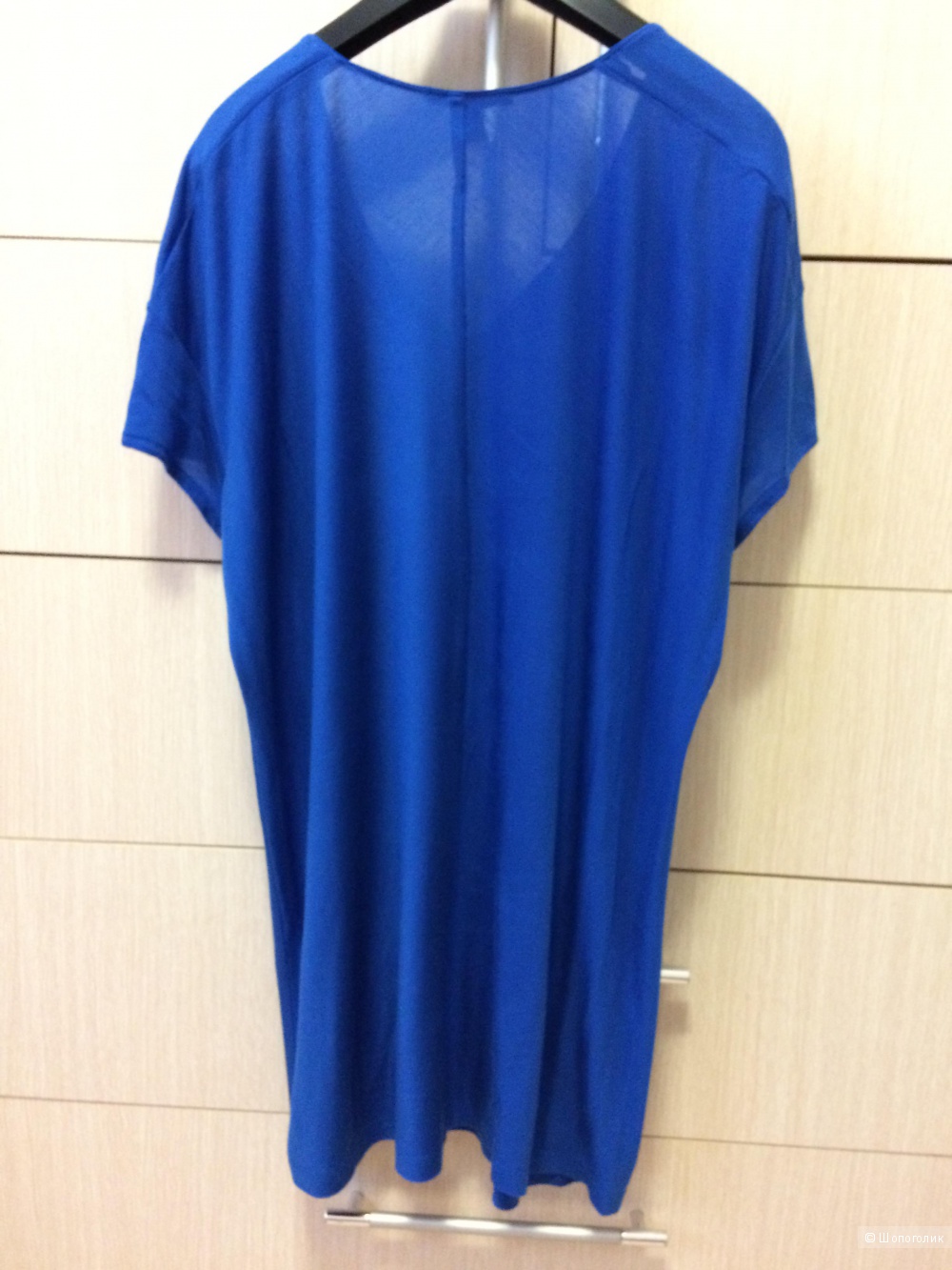Блузка туника синяя Манго 48-50разм