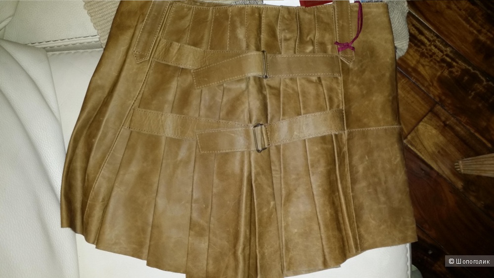 Dondup (Италия) юбка из натуральной кожи, 42-44 российский