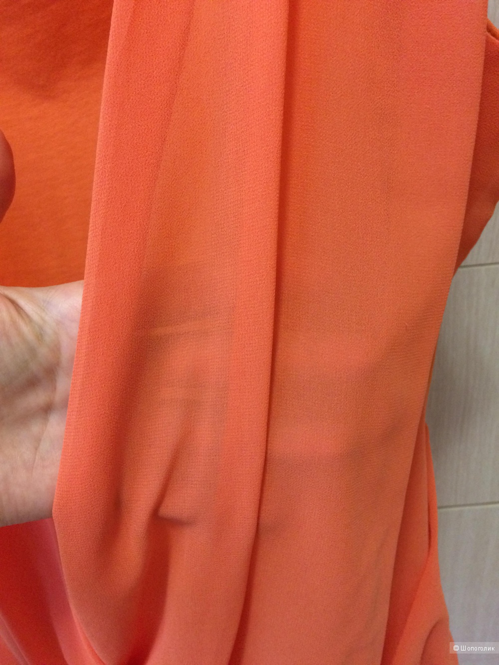 Блузка оранжевая 48разм