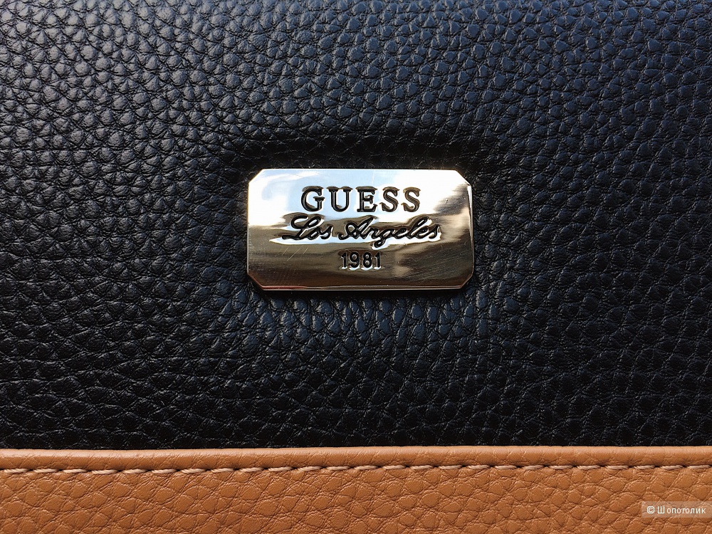 Большой кошелек GUESS (Цвет: черный+коричневый)