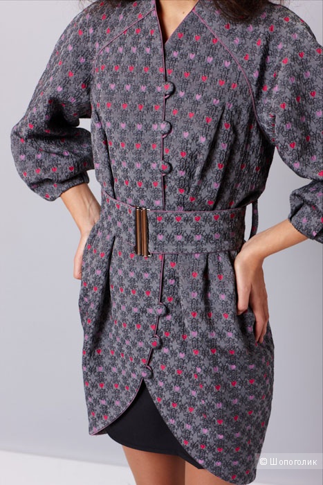 Летнее (подойдет и как вечернее) дизайнерское  пальто на подкладке от Ekaterina Smolina, 42-46