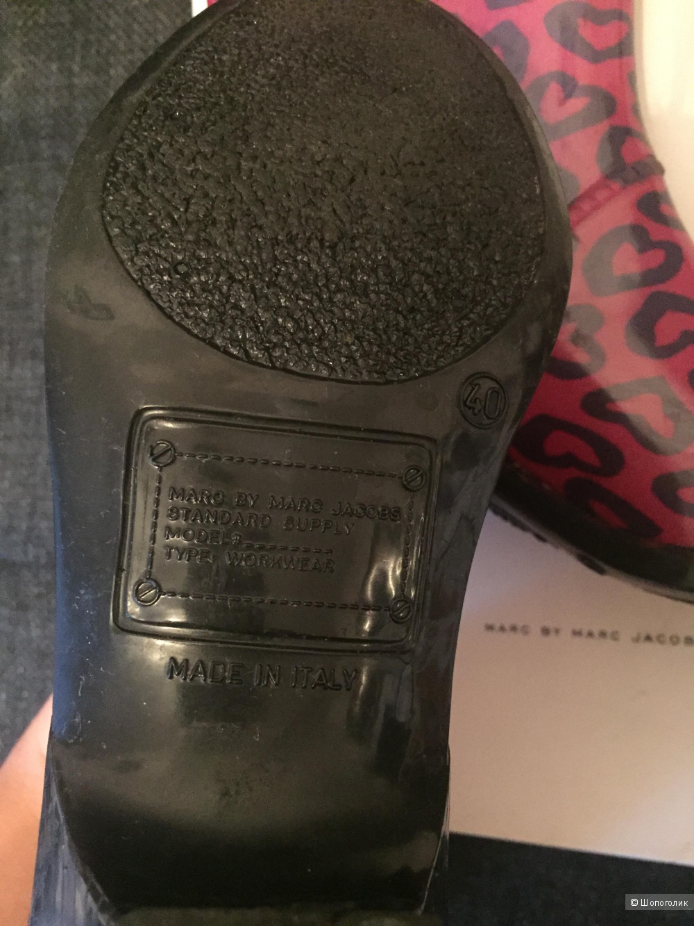 Резиновые Сапоги Marc Jacobs 40р. Made in Italy