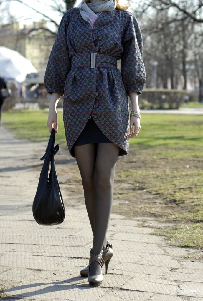 Летнее (подойдет и как вечернее) дизайнерское  пальто на подкладке от Ekaterina Smolina, 42-46