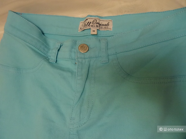 Бирюзовые капри  "FITT ORIGINALS", размер 42-44,  б/у