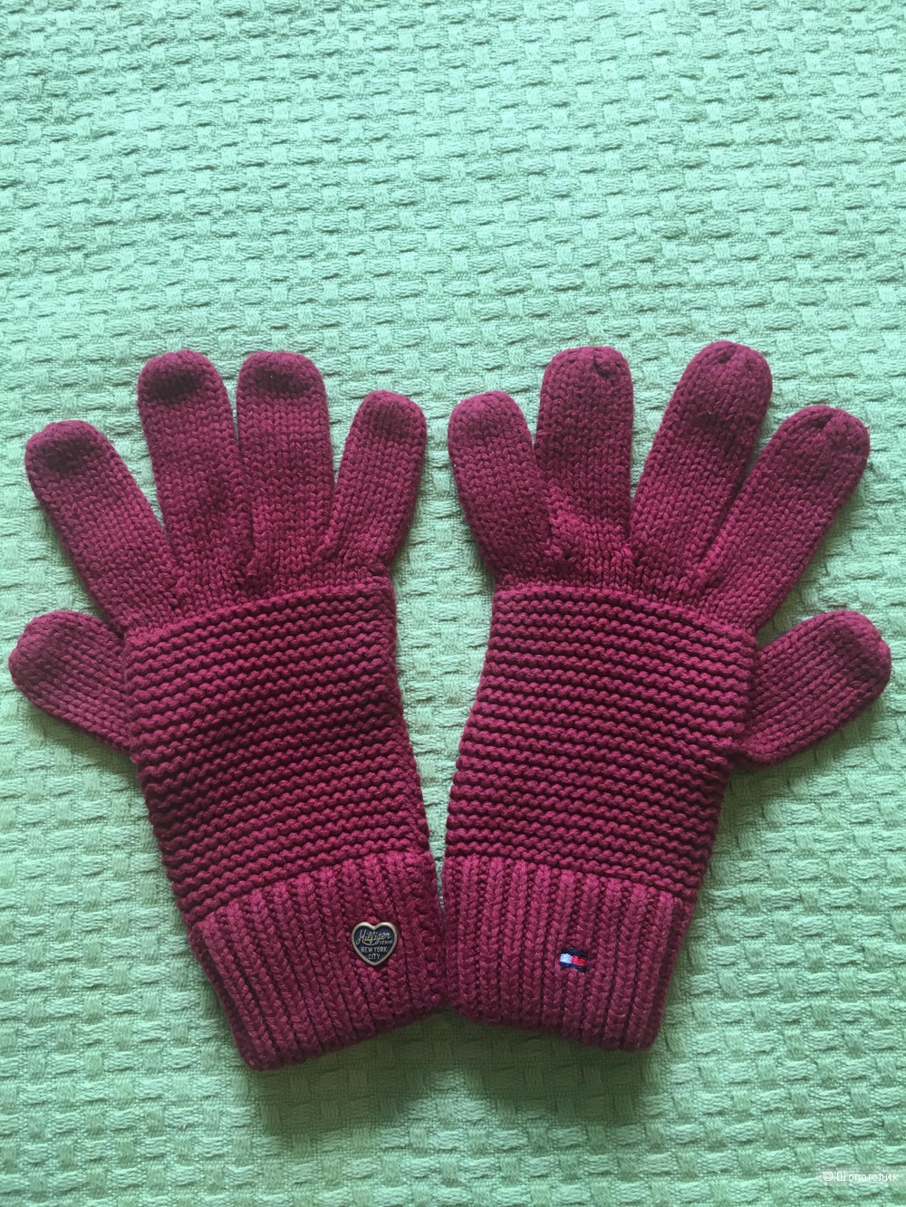 Хлопковые перчатки Tommy Hilfiger l/xl