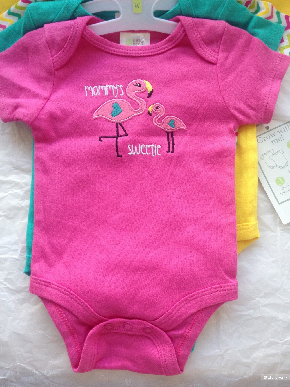 Боди Baby Gear для девочек 0-6 месяцев