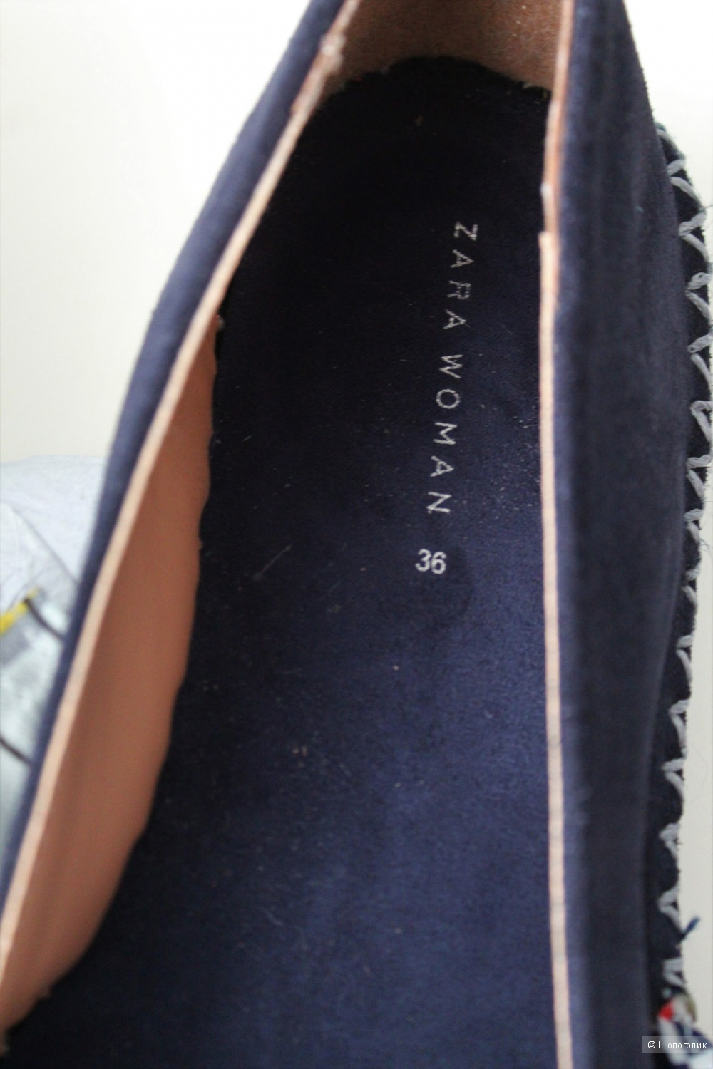 Новые замшевые эспадрильи с лентами Zara р-р 36