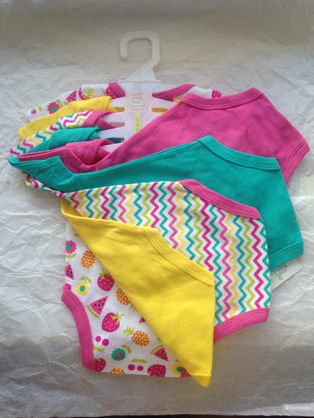 Боди Baby Gear для девочек 0-6 месяцев