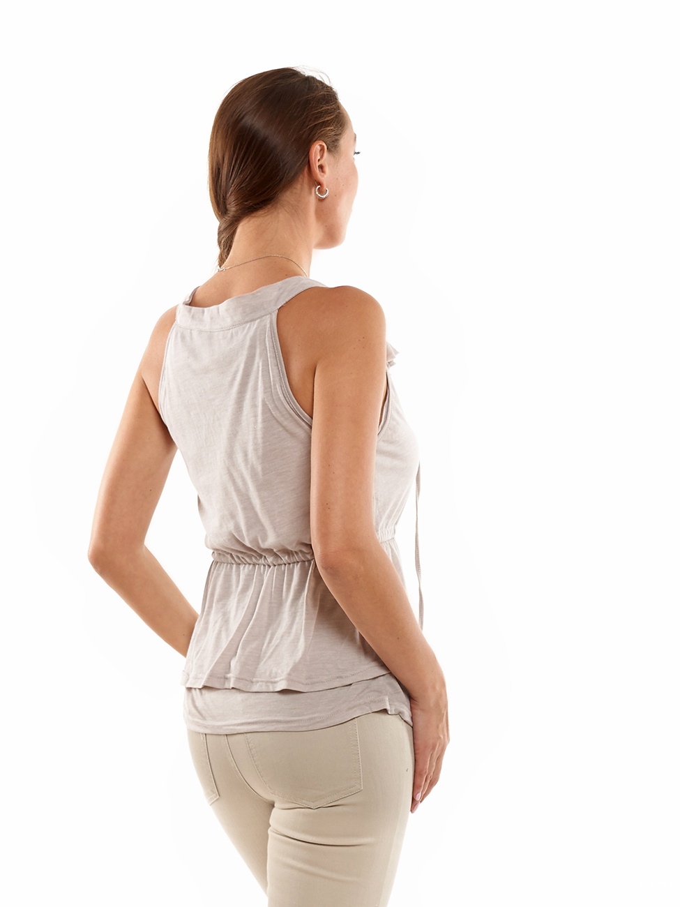 Блузка Uttam серого цвета размер М 100% хлопок