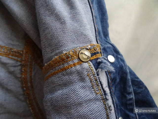 Укороченная джинсовая куртка "Cracpot jeans woman", размер L, б/у