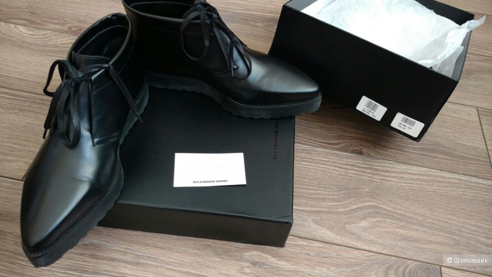 Новые кожаные ботинки ALEXANDER WANG 40IT