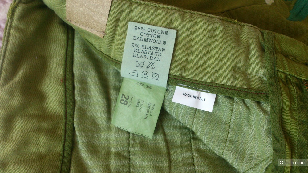 Женские брюки Monocrom с вышивкой,  Италия, 28 размер на 44