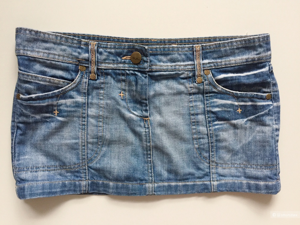 Юбка короткая джинсовая  марка Trf Denim  размер M