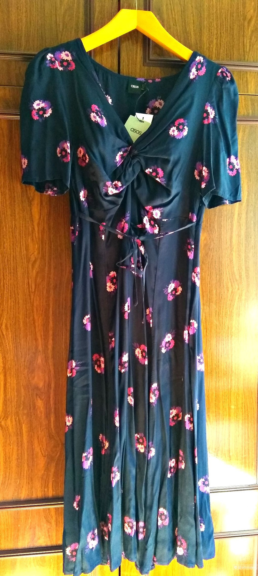 Вискозное летнее миди платье, vintage style,  Асос р.14UK (46-48)