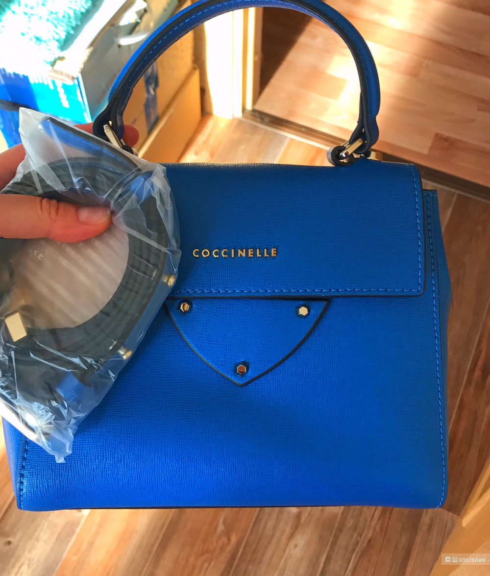 Новая сумка COCCINELLE синяя кожа