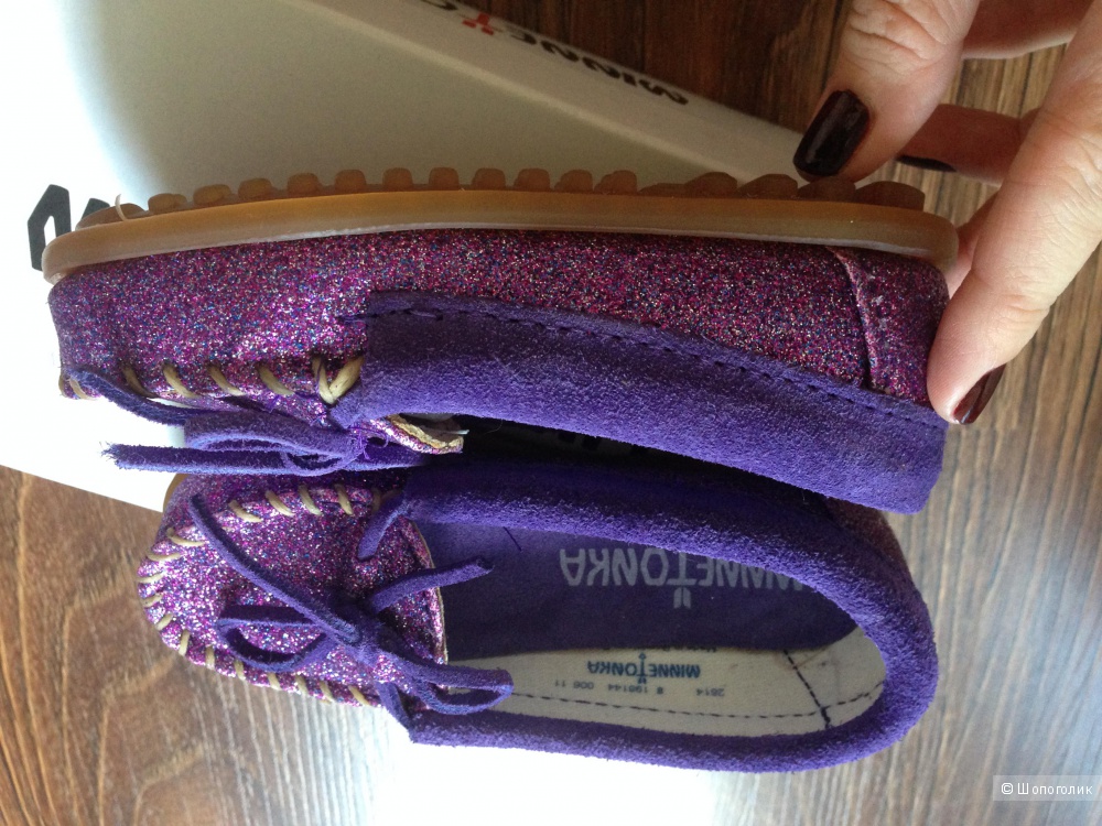 Детские брендовые мокасинки от Minnetonka для левочки Новые
