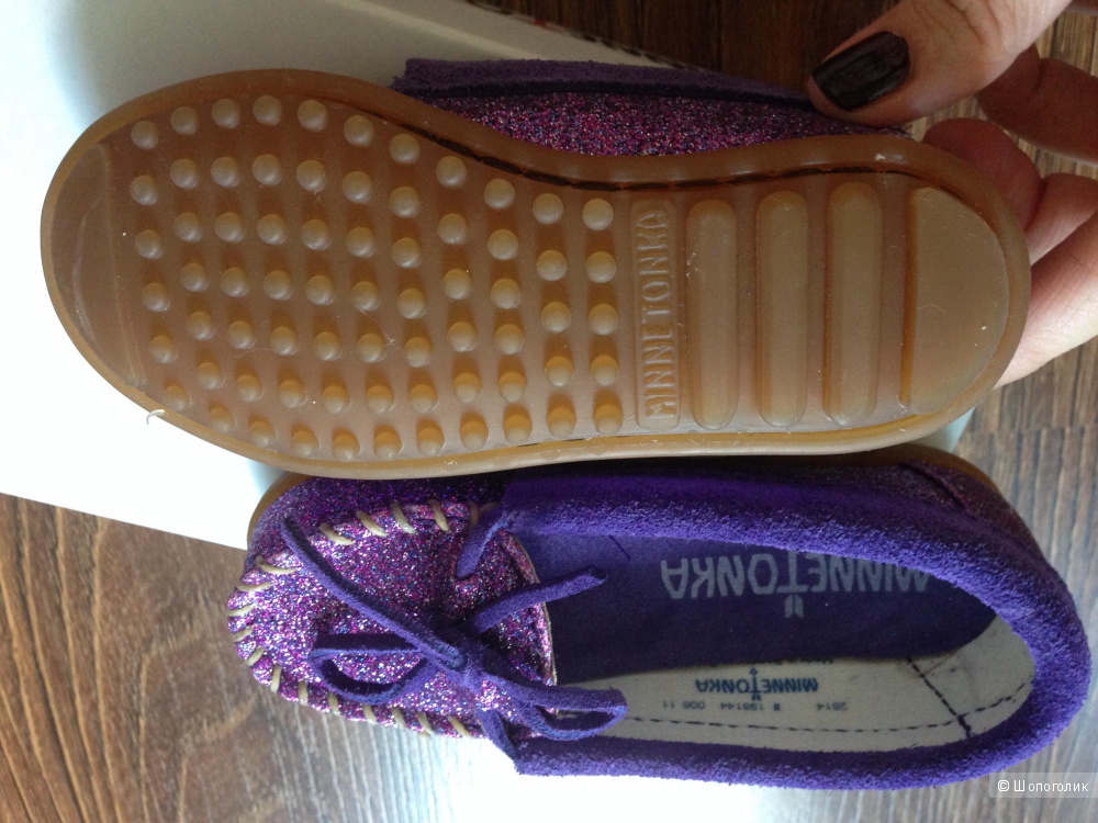 Детские брендовые мокасинки от Minnetonka для левочки Новые