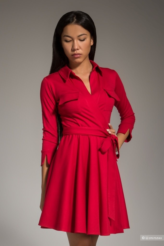 Платье дизайнера SL-IRA синее размер 46