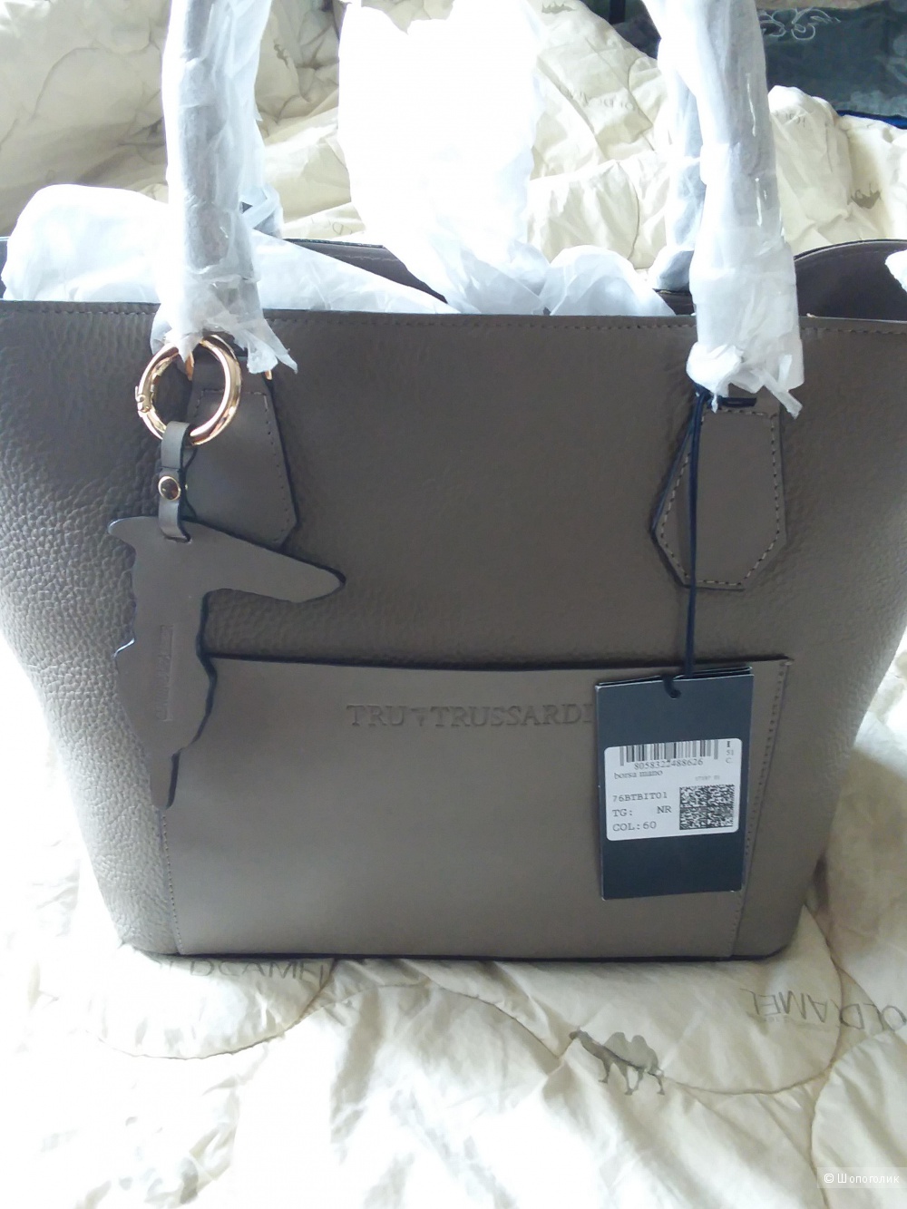 Новая сумка из натуральной кожи Tru Trussardi