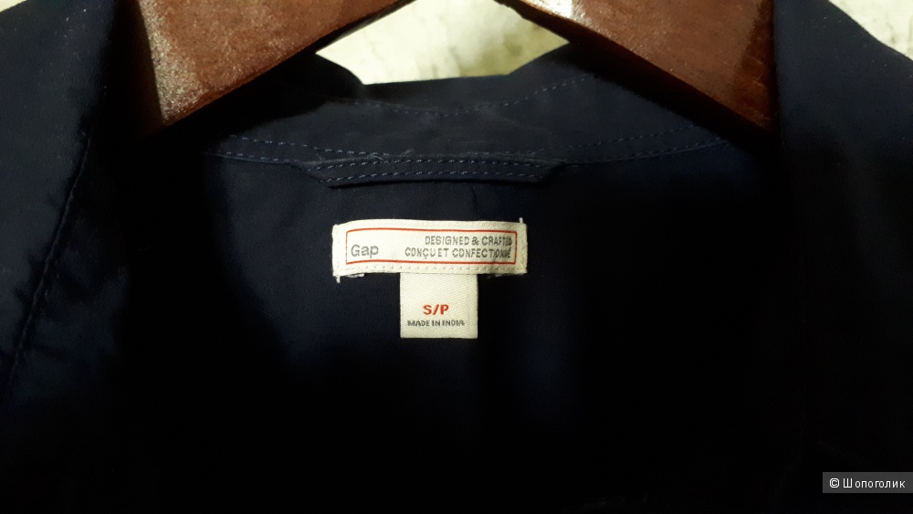 Туника-рубашка Gap из хлопка темно-синего цвета S