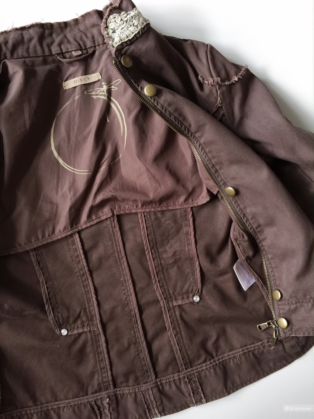Куртка джинсовая на замке и метал.пуговицах B-ELY размер 46-48