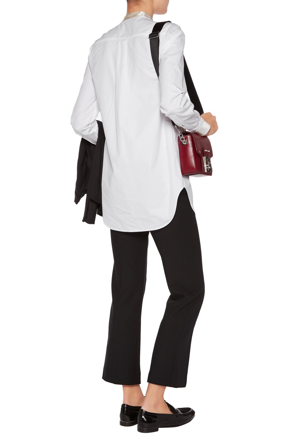 Удлиненная блузка Rag&Bone, хлопок и шелк, размер 42-44